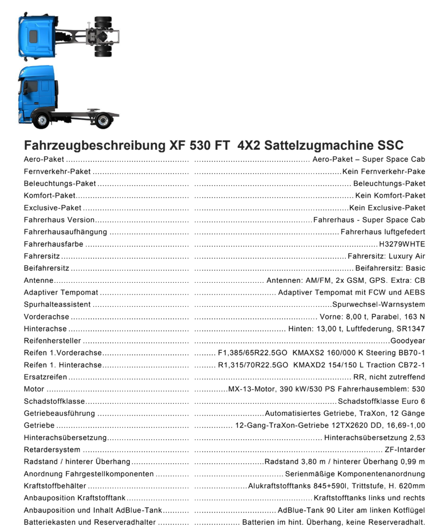 DAF XF SSC 530