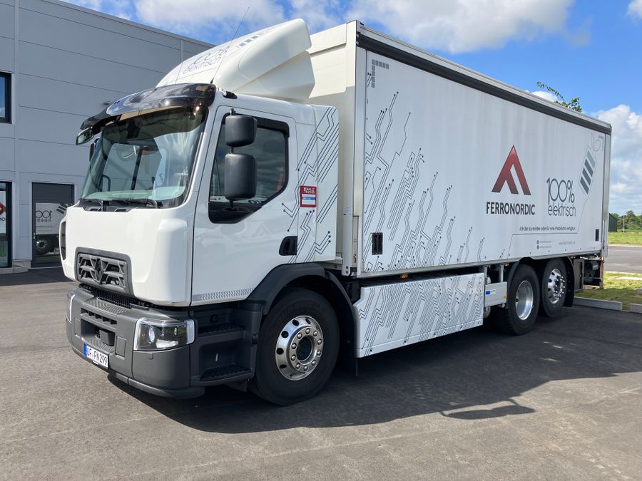 Volvo FE electric 6x2 Getränkekoffer